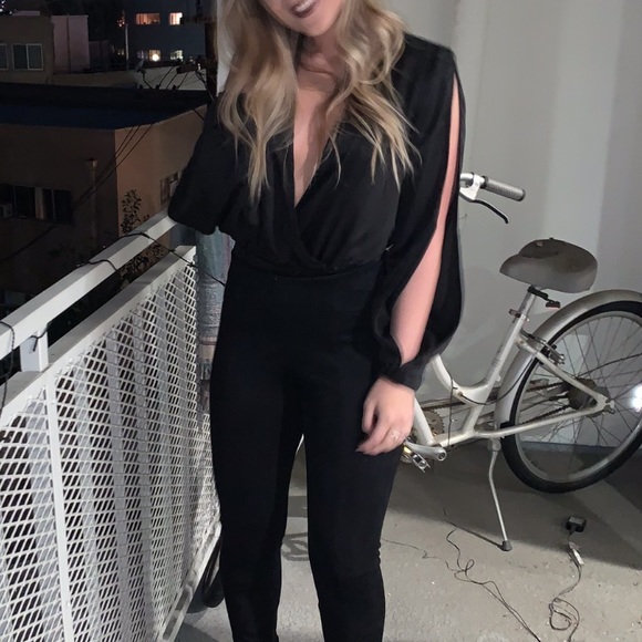 Forever 21 Satin Cutout Bodysuit - Picture 6 of 6